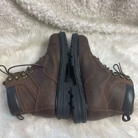 Wolverine Men SZ 12M Leather Brown Boots Work Composite Toe Waterproof  W10104 main image 7